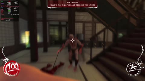 Shadow warrior native and with proton linux rx 6700 xt 1440p