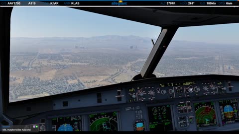 Landing in Las Vegas (KLAS)