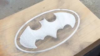 Turning molten aluminum into superhero-worthy art… Bruce Wayne approved 🦇