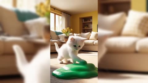 Kitten Causing Trouble for Cat Dad
