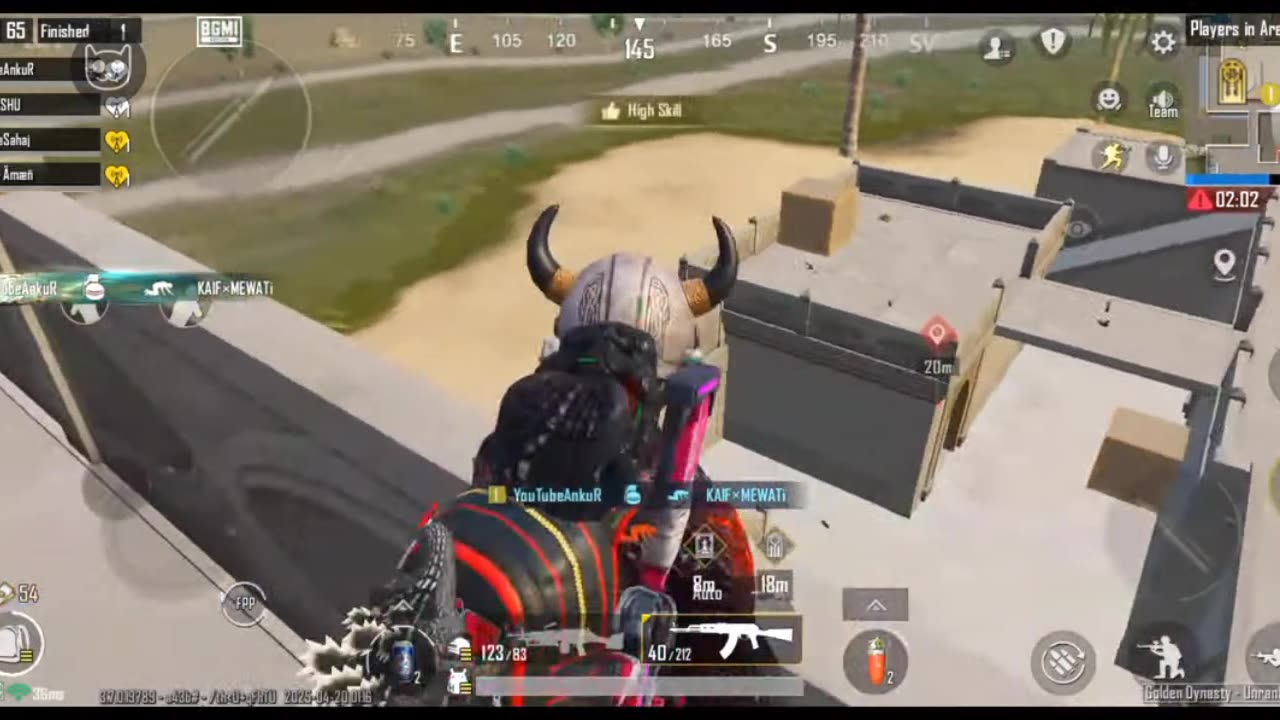 BGMI VIDEO 1V4 BY YOUTUBE ANKUR