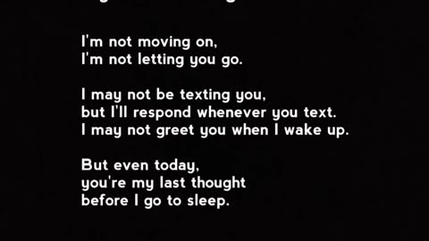 "MY LAST MESSAGE TO YOU"❤️‍🩹