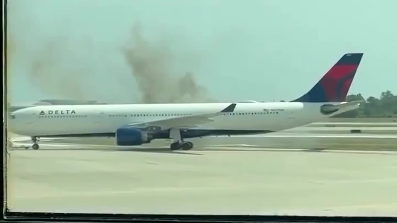 Another Plane just burst into Flames at Orlando Airport