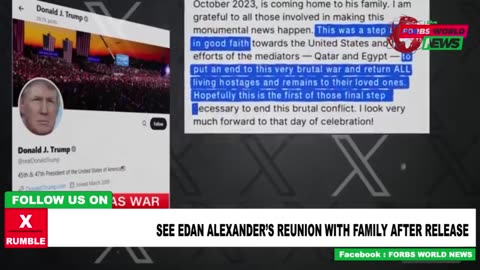 Edan Alexander returns home after almost a year in captivity