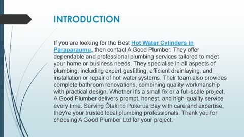 Best Hot Water Cylinders in Paraparaumu