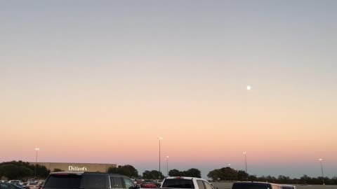 Amazing purple light in the sky