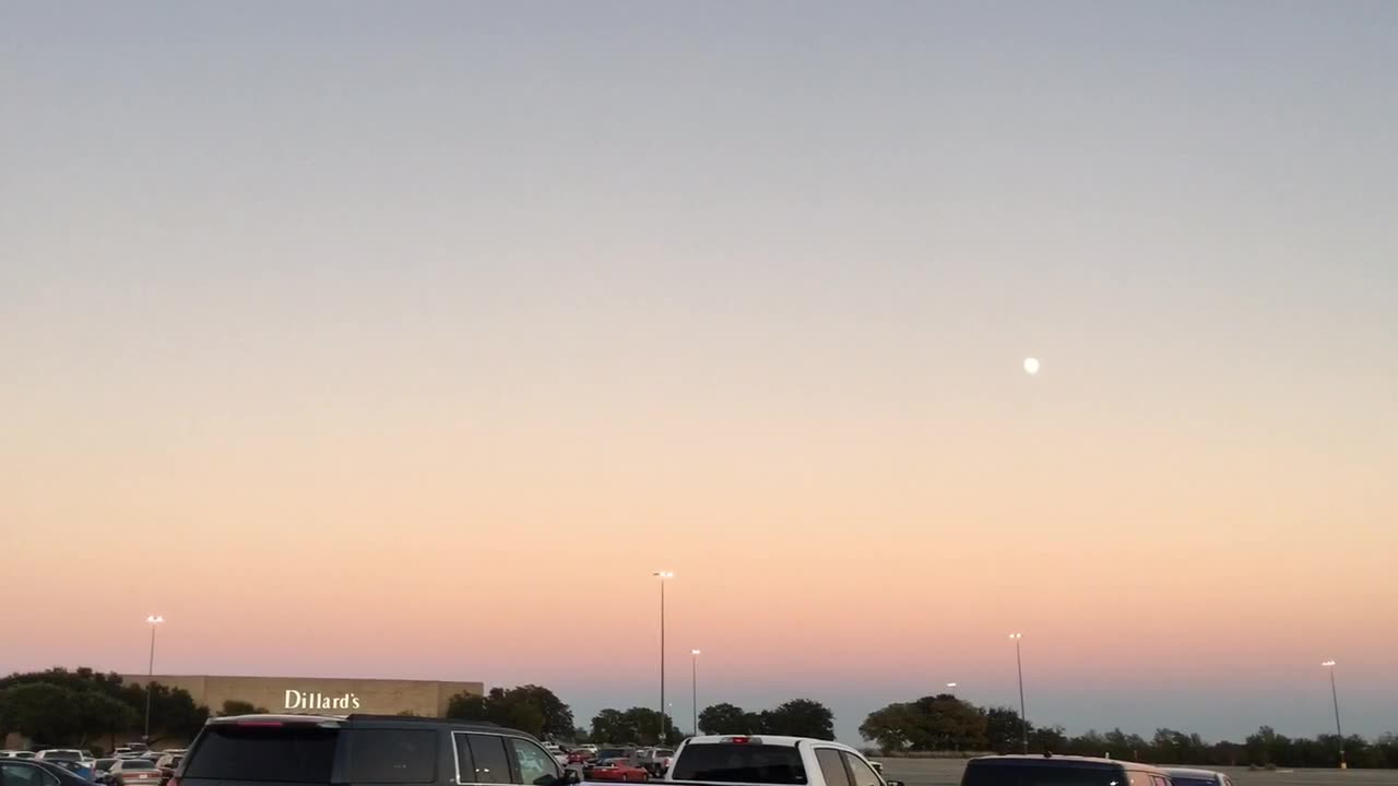 Amazing purple light in the sky