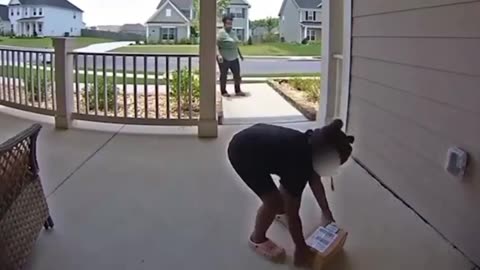 Mother and Daughter Caught Stealing Package