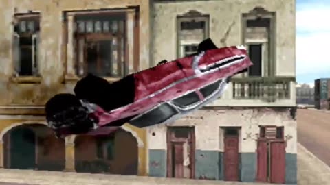 High speed chase of an expensive 1955 Chevrolet Bel Air in Havana Cuba in the game Driver 2 - Part 1