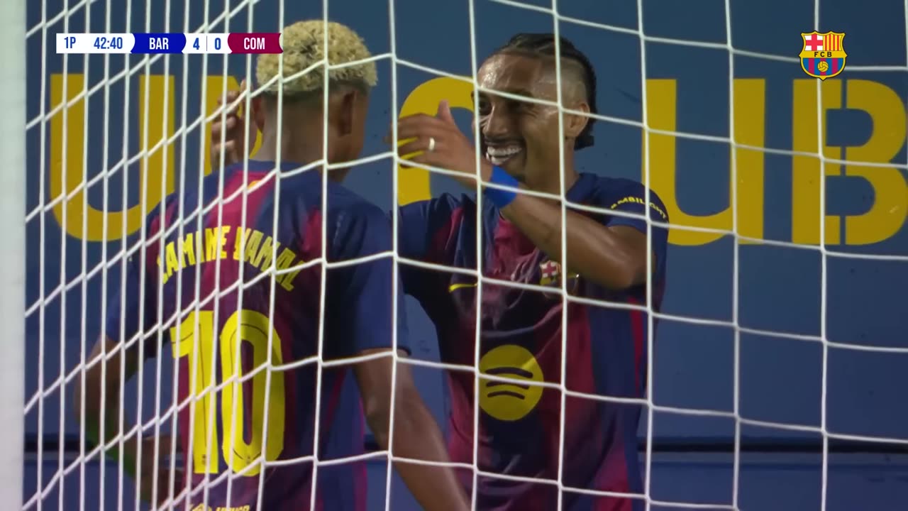 HIGHLIGHTS | FC BARCELONA 5 vs 0 COMO 1907 | JOAN GAMPER TROPHY 2025