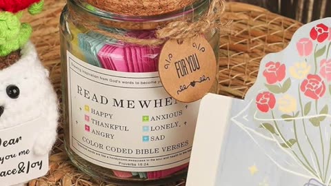 Bible Verse Jar - Great Christmas Gift - Emotional Support subjects #cybermonday #blackfriday #gift