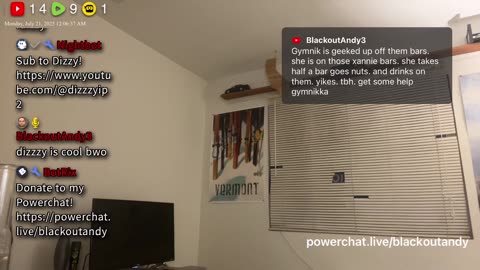 07/21/25 Blackout Andy VOD: "6 pack stream Free TTS"