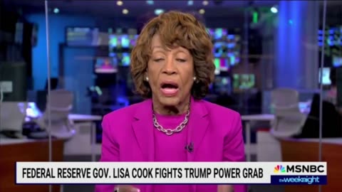 Rep Maxine Waters Claims Somethings Wrong with Trump