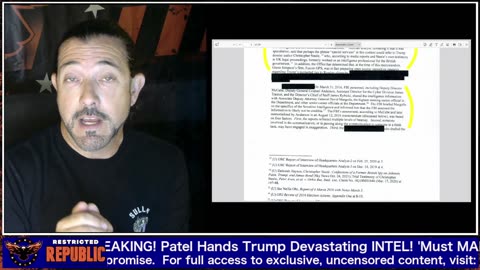 BREAKING! Patel Rushes Trump URGENT INTEL! 'Must MAKE DECISION NOW'!