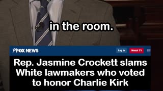 Jasmine Crockett Slams 'Two Caucasians' Who Voted to Honor Charlie Kirk