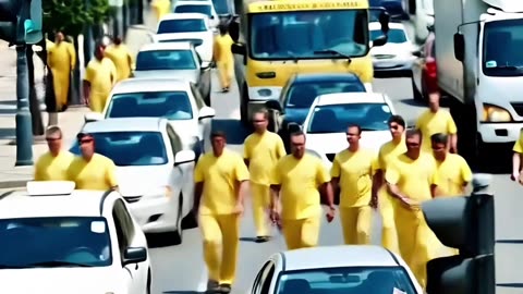 Protest activities causing traffic congestion