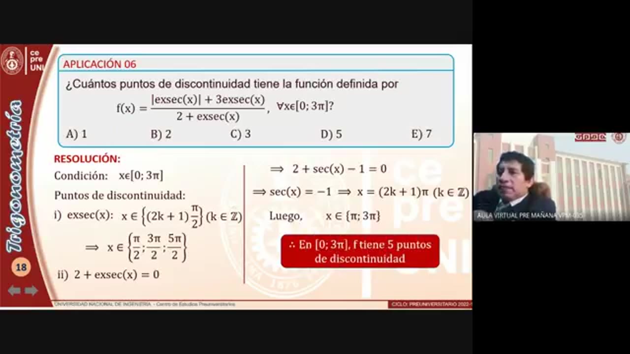 CEPRE UNI 2022 - 1 | Semana 11 | Trigonometría S1