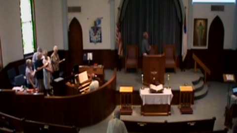 First Baptist Church service July 27, 2025, Loudonville, Ohio.