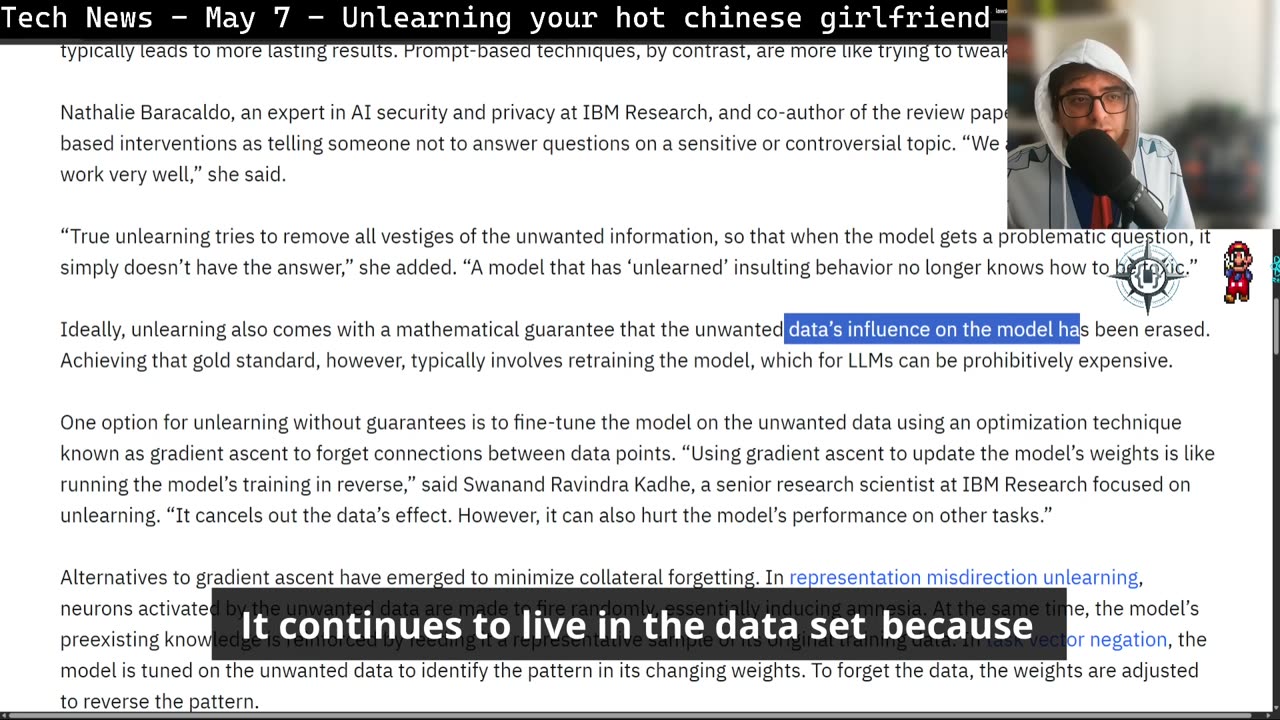 can AI forget? nope