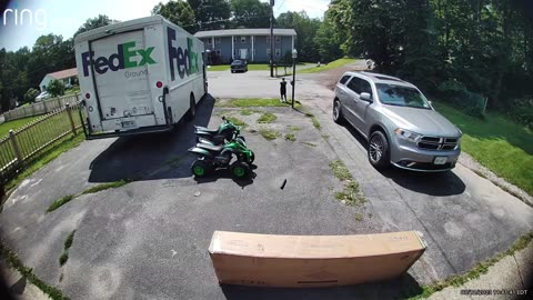 Dog Scares FedEx Driver