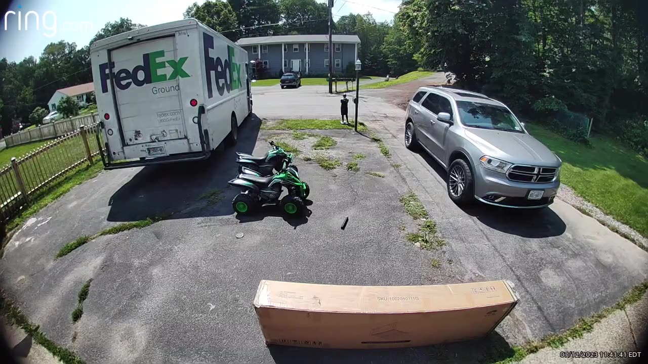 Dog Scares FedEx Driver