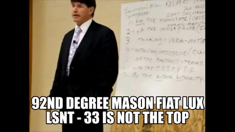 92nd Degree FREEMASON! Let Me Tell You 33 is The PUBLIC TOP!