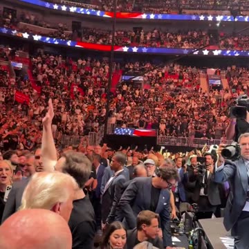 So much love for President Donald J. Trump at UFC 314.