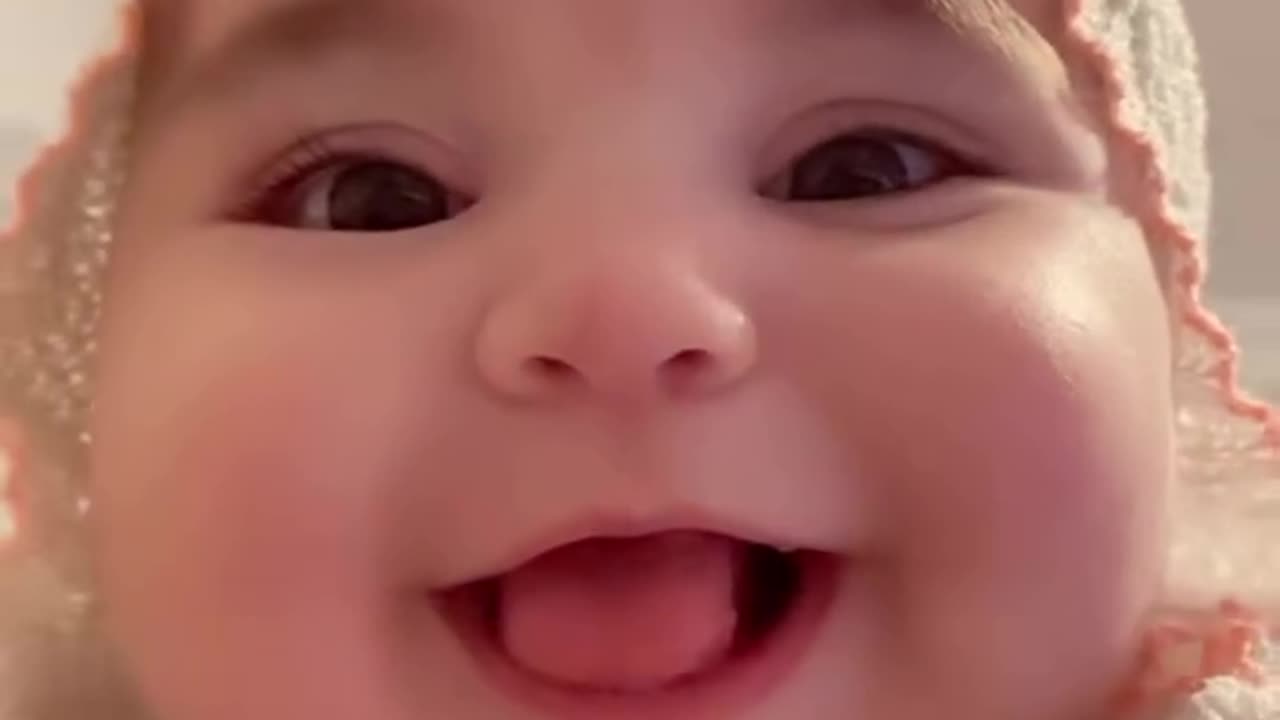 cute smile of baby