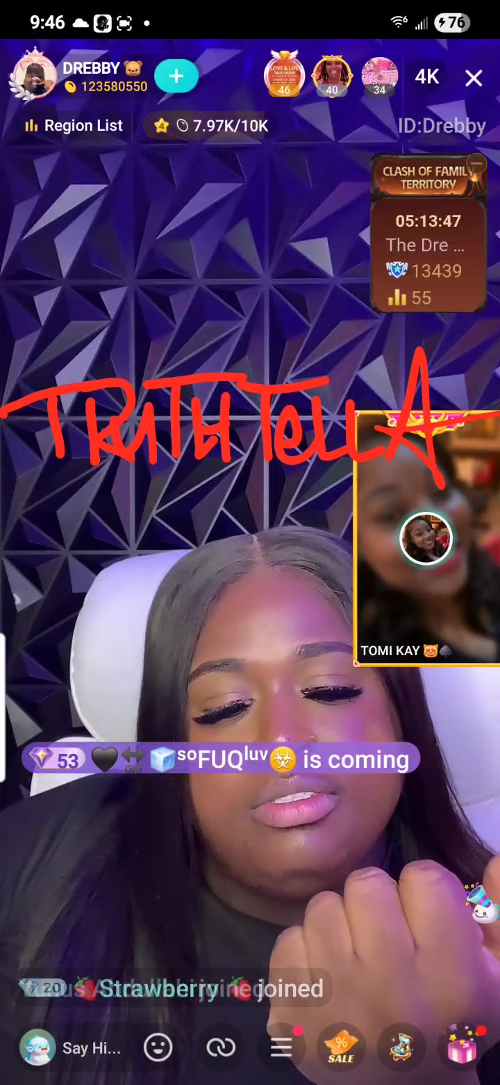 QUEEN TOMIKAY ON DREBABY LIVE SHUTTING DOWN THE LIARS, HATERS & IRRELEVANT FLOPS