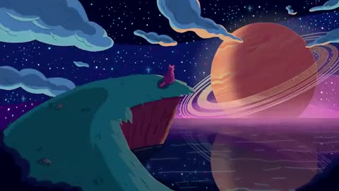 Purrple Cat - Distant Worlds......