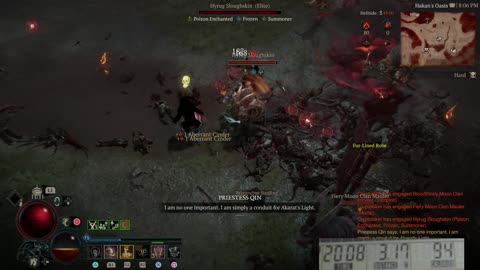 Playing Diablo 4 while riding exercise bike