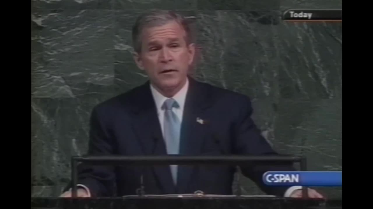 George Bush - 'Let Us Never Tolerate Outrageous Conspiracy Theories'
