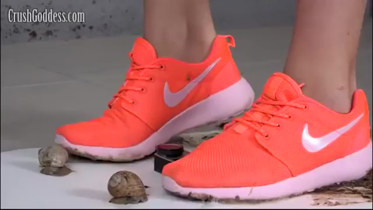 Crushed Under Orange Sneakers