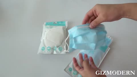 Breathable & Disposable Earloop KN95 Surgical Medical Face Mask with Thick 3 Layers, Elastic EarLoop