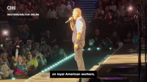 See Bruce Springsteen criticize President Trump's administration on stage