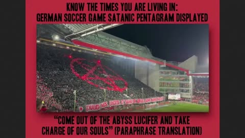 Germany Soccer Satanic Pentagram Displayed - Weimar Wednesday Degeneracy