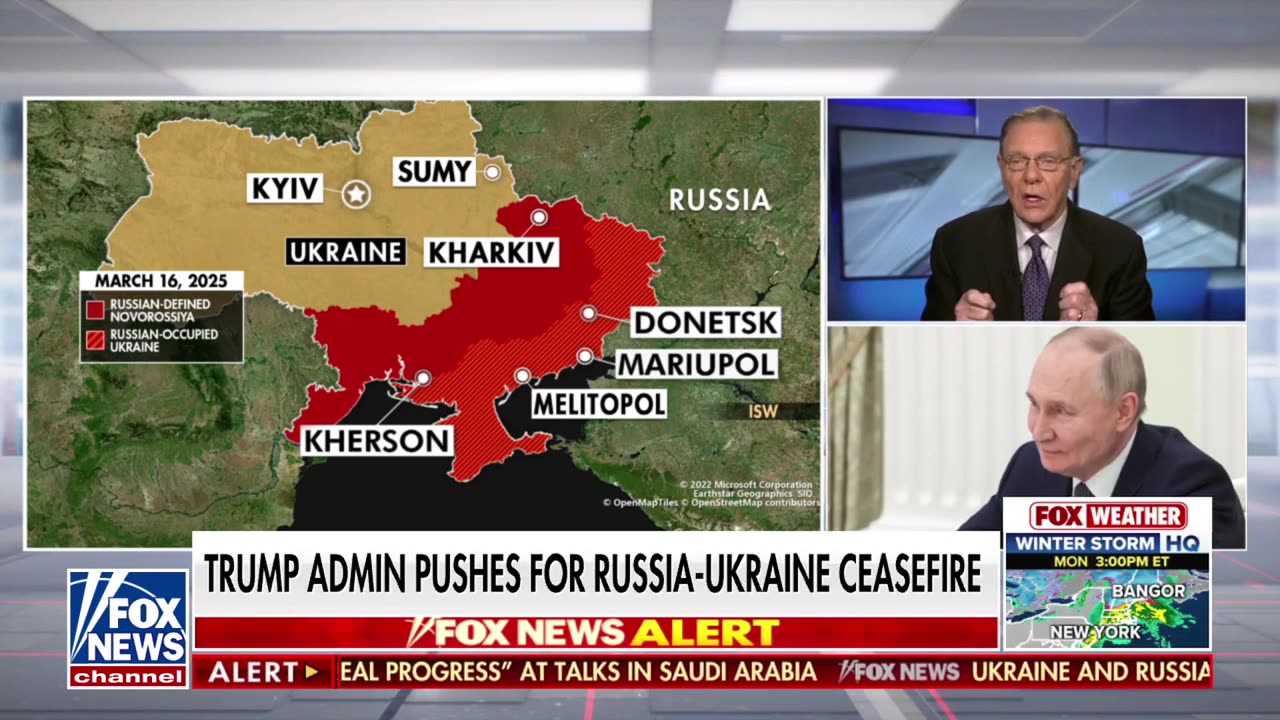 Gen. Jack Keane says the 'jury is still out' on Putin agreeing to ceasefire