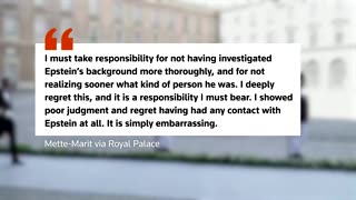 Norway crown princess showed poor judgment over Epstein ties: PM