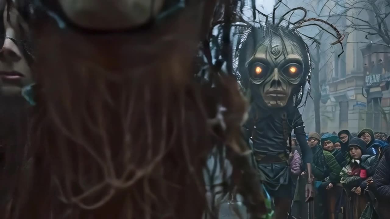 Massive Creature Marches Through City Streets #aiart #aivideo #animation