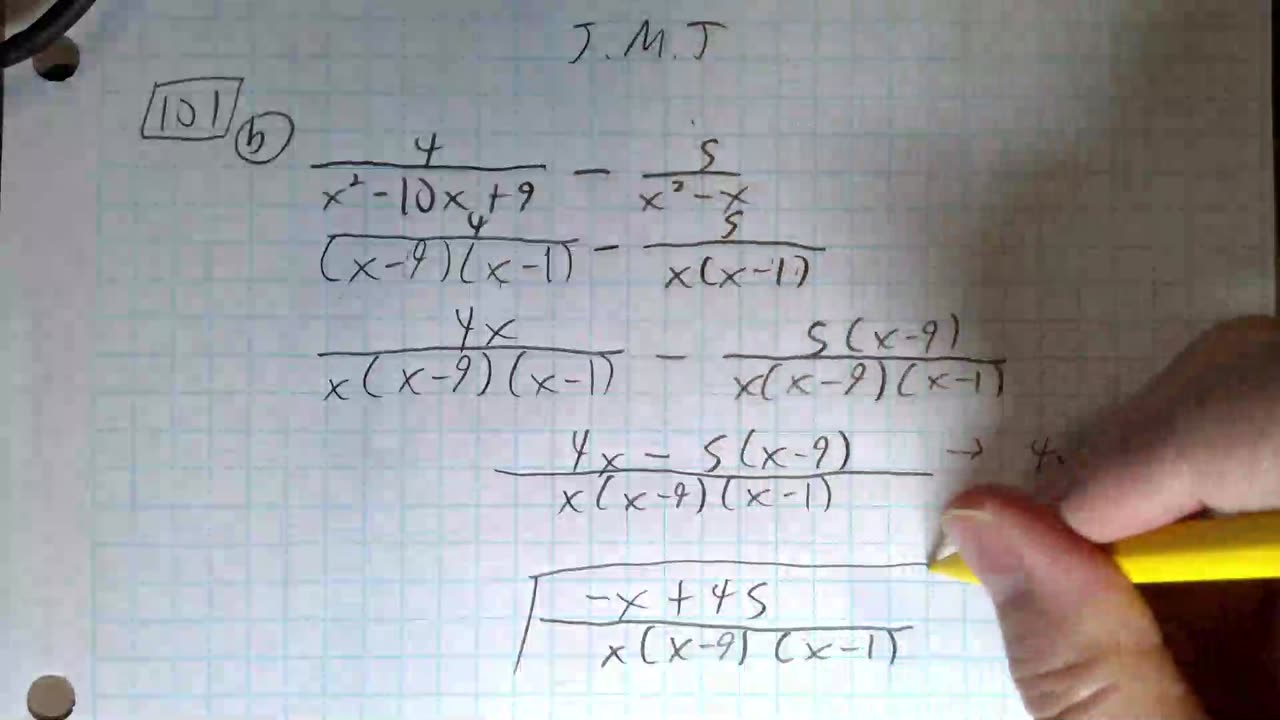 Saxon Algebra 1 Lesson 101 (a)