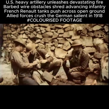 St. Mihiel Offensive 1918 — U.S. artillery, tanks, and barbed wire assaults