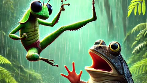 The Jumping Duel: Frog vs Grasshopper!