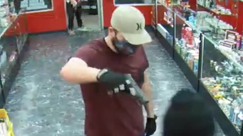 White Male Armed Robbery of Houston Vape Store
