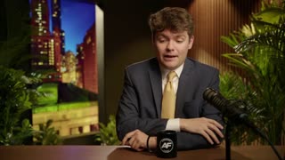 Nick Fuentes on the left trying to frame Tyler Robinson as a Right Winger