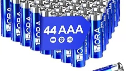 Pilhas Alcalinas AAA 1.5V 1Hora Pacote com 44 Unidades
