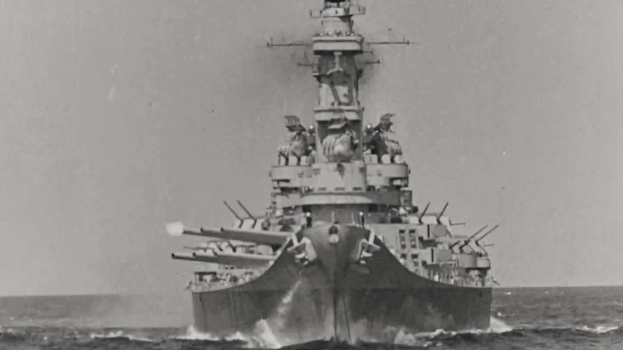 USS Iowa (BB-61) revealed to the public shortly after commissioning in 1943