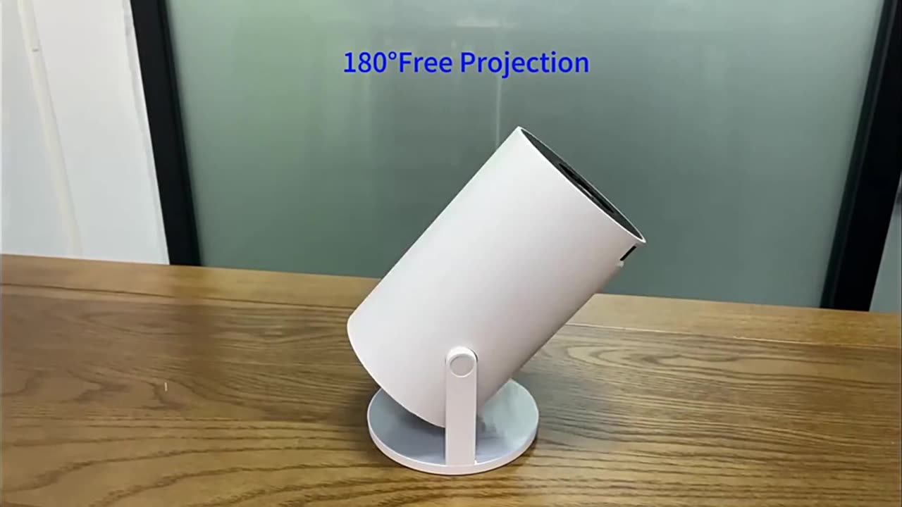 Smart Mini Projector with Android TV, Upgrade HY300 Pro WiFi Bluetooth 4K Support