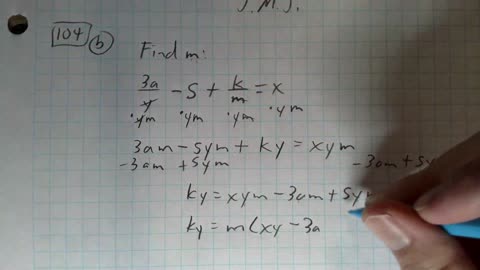 Saxon Algebra 1 Lesson 104 (b)