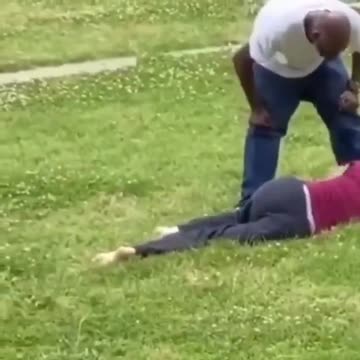 Black beats White woman