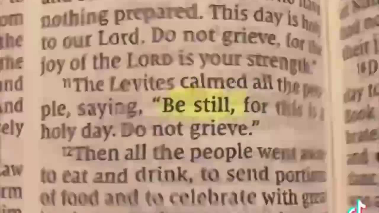 Be Still and Know that I am God